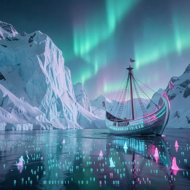 Fjord Signal by Ember & Harbor — Nordic Bass Dark cover art on WeavyAudio