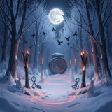 Veil of the Winter Spirits 2 by Young Fracture — Trap Dark cover art on WeavyAudio