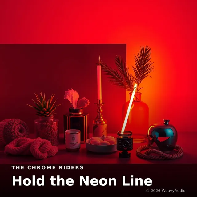 Hold the Neon Line – The Chrome Riders, okładka