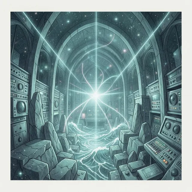 Cosmic Initiation by Krystian & Mela — Synth-Pop Confident cover art on WeavyAudio