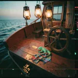 Światło w nocy nad oceanem 3 by Kapitan Kotek — Kids & Fairy Tale Mellow cover art on WeavyAudio