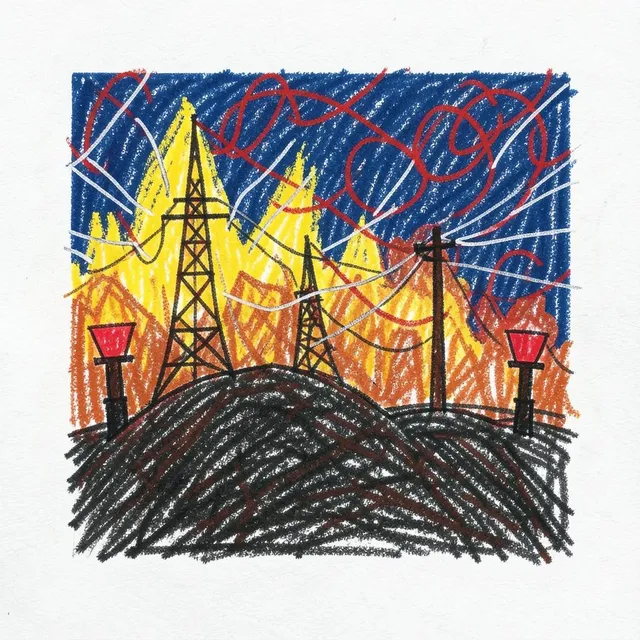 We watched the stars in the sulfur sky sky – DJ Sombra Neon, okładka