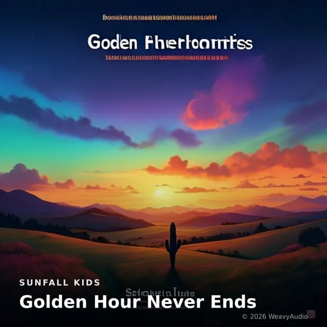 Golden Hour Never Ends – Sunfall Kids, okładka