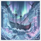 Cryo Gods of the Neon North 2 by Delta & Halo — Nordic Bass Dark cover art on WeavyAudio