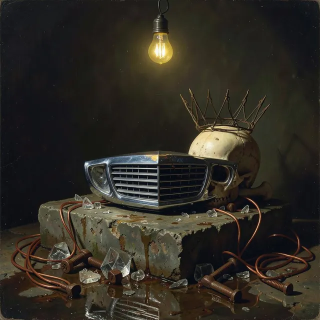 No white collar gonna ever bend me bend me – DJ Sombra Neon, okładka
