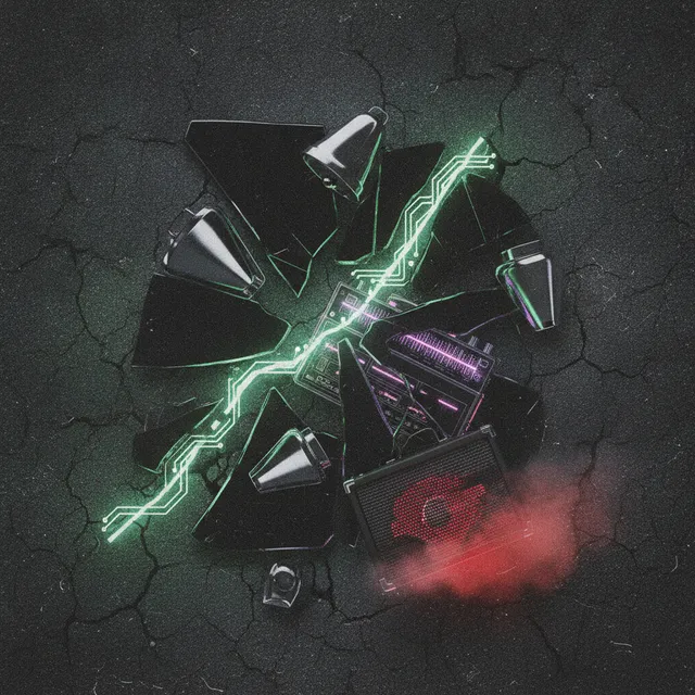 Black glass sealed to the line line — DJ Tucano cover art