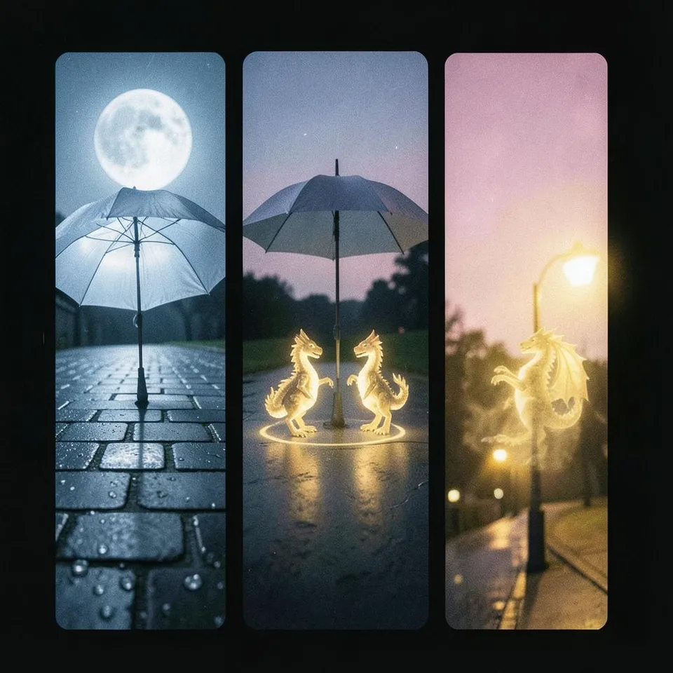Moonlight Umbrella Waltz 2 by Pocket Dragons — Kids & Fairy Tale Upbeat cover art on WeavyAudio