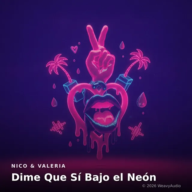 Dime Que Sí Bajo el Neón – Nico & Valeria, okładka