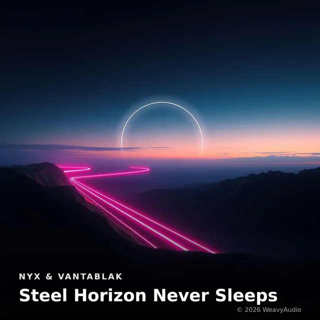 Steel Horizon Never Sleeps – Nyx & Vantablak, okładka