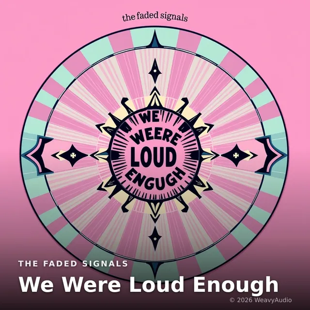 We Were Loud Enough – The Faded Signals, okładka