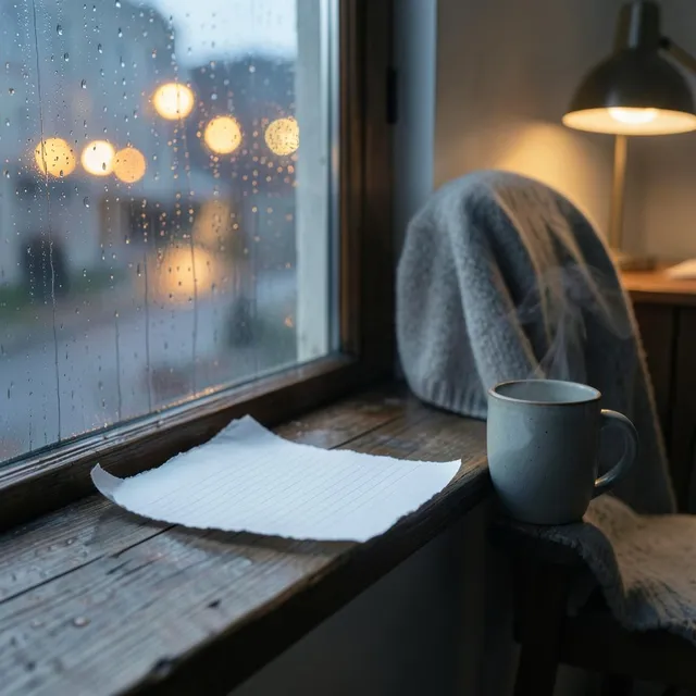 Rain on the Windowsill Again 2 by Paperclip Moon — Lo-Fi Calm cover art on WeavyAudio