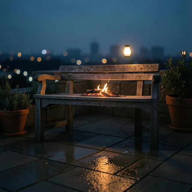 Night Terrace 13 – Ember & Oak, okładka