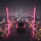 Lights Shine Rain by Fred — Synthwave Melancholic cover art on WeavyAudio