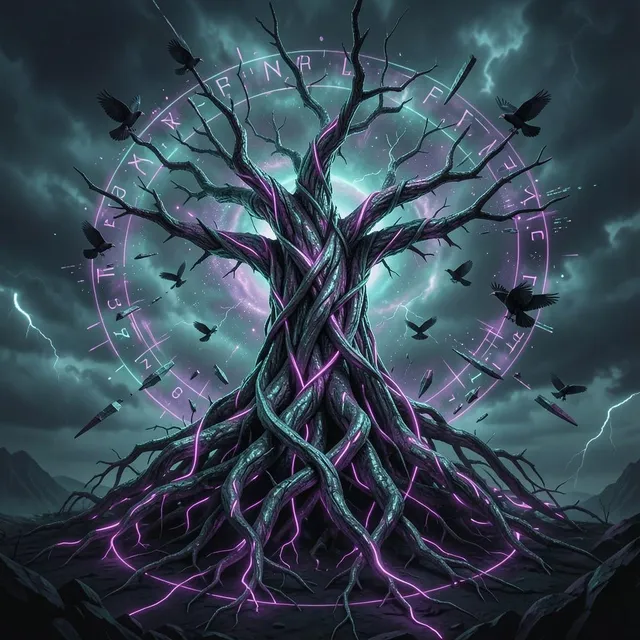 Nightfall on Yggdrasil – Golden Bloom, okładka