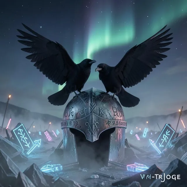 Huginn & Muninn – Amber Lantern, okładka