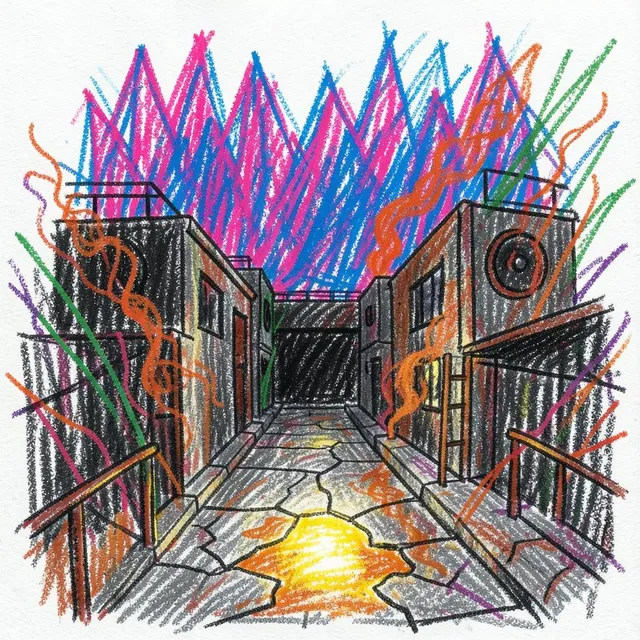 Bleach on the curb, battery dead dead 2 – DJ Sombra Neon, okładka