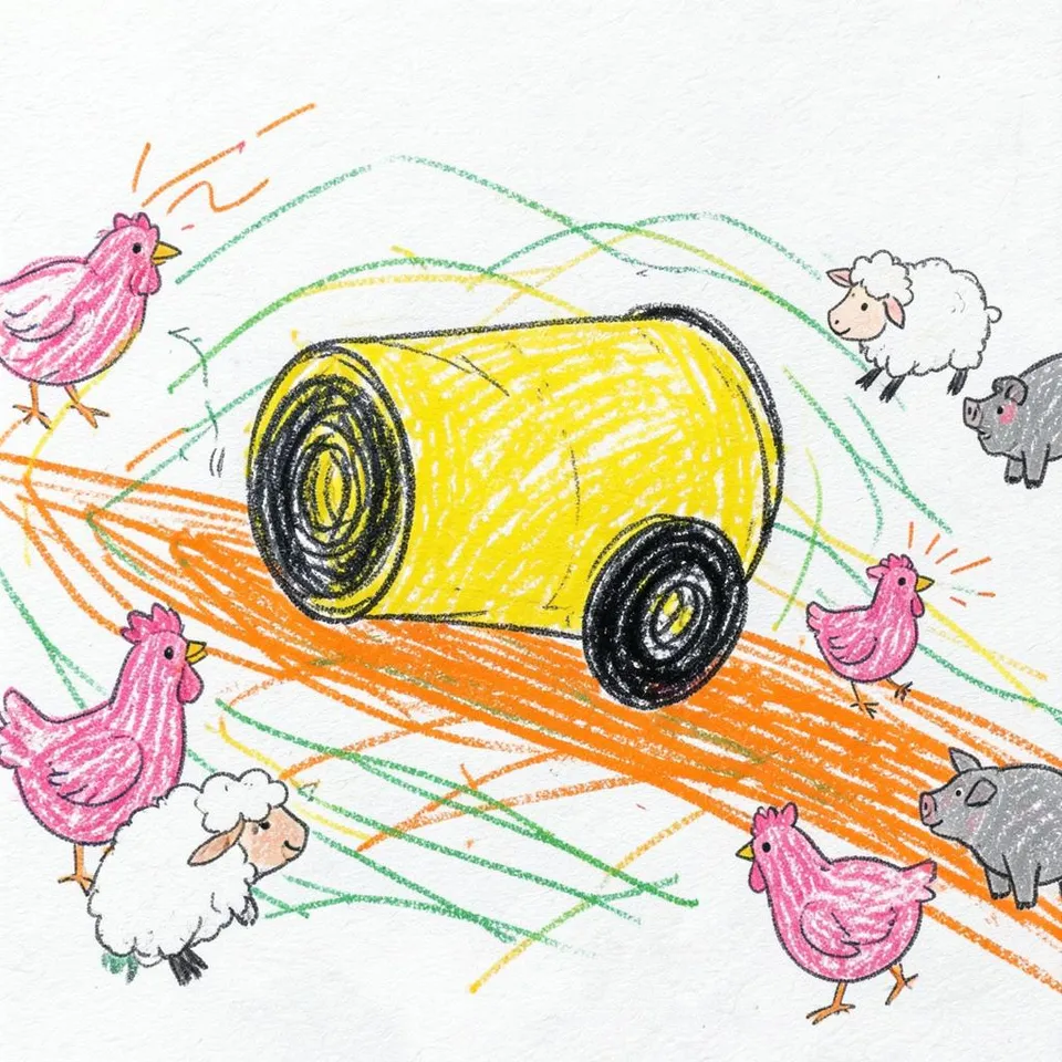 Żółty walec 2 by Wesołe Traktorki — Kids & Fairy Tale Upbeat cover art on WeavyAudio