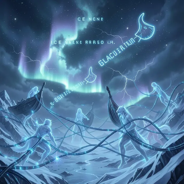 Frozen Gods of the Signal by Tide & Prism — Nordic Bass Dark cover art on WeavyAudio