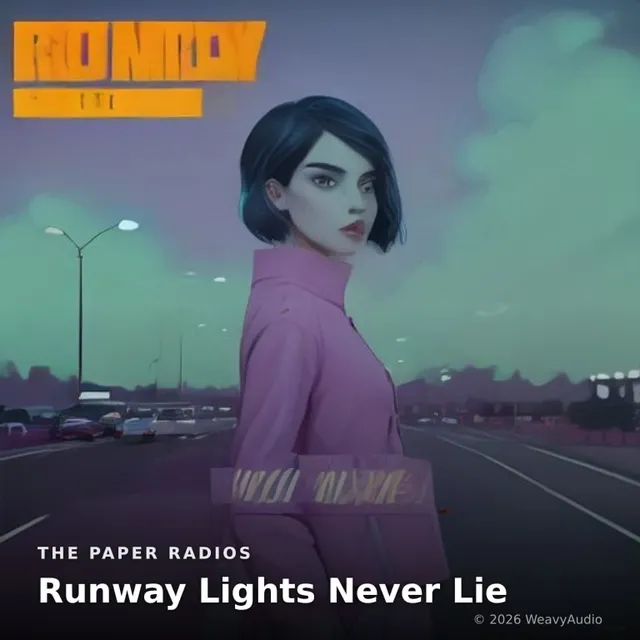 Runway Lights Never Lie – The Paper Radios, okładka
