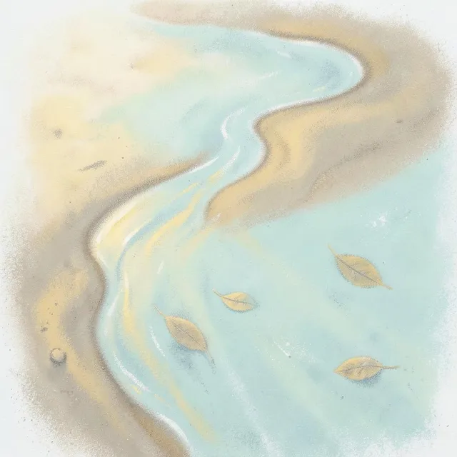 River Finds the Shore by Nell & Osric — Folk Calm cover art on WeavyAudio