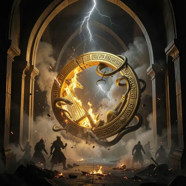 The Gold Debt (Atlakviða) 2 – Young Menace, okładka