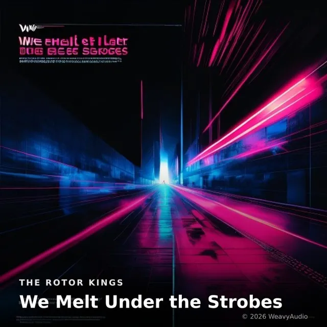 We Melt Under the Strobes – The Rotor Kings, okładka