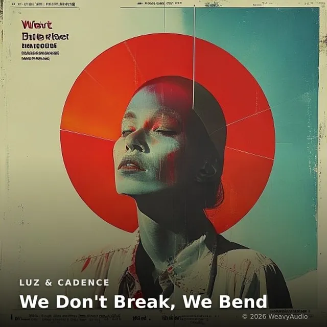 We Don't Break, We Bend – Luz & Cadence, okładka