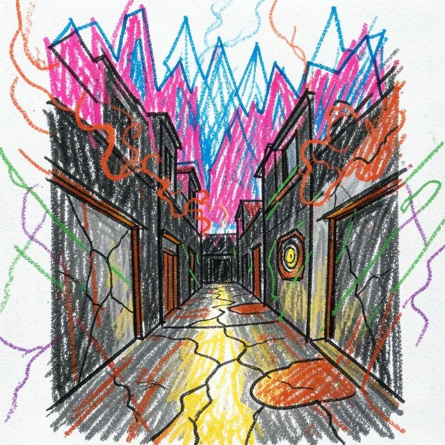 Bleach on the curb, battery dead dead – DJ Sombra Neon, okładka