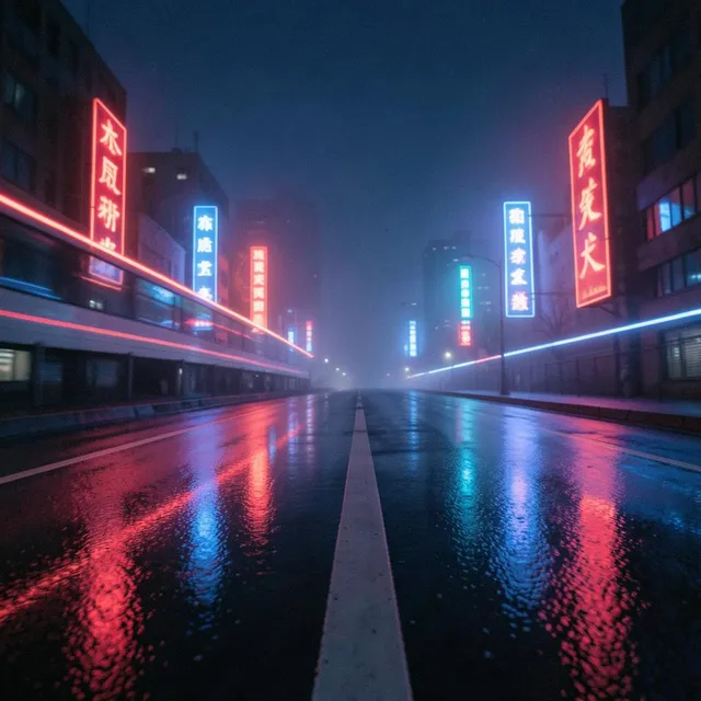 Last Train to Nowhere Good by Neon Tokaido — City Pop Mellow cover art on WeavyAudio