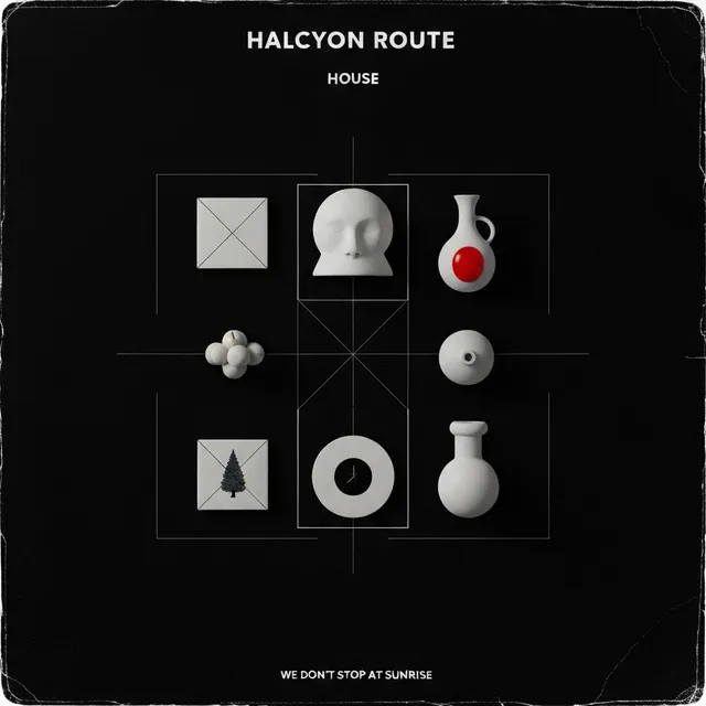 We Don't Stop At Sunrise – Halcyon Route, okładka