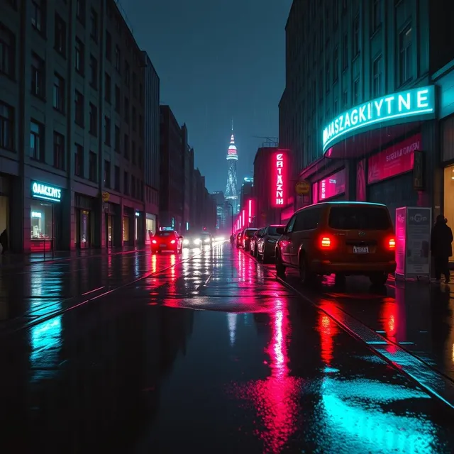 Marszałkowska Mokro Neon – Mireya & Colt, okładka