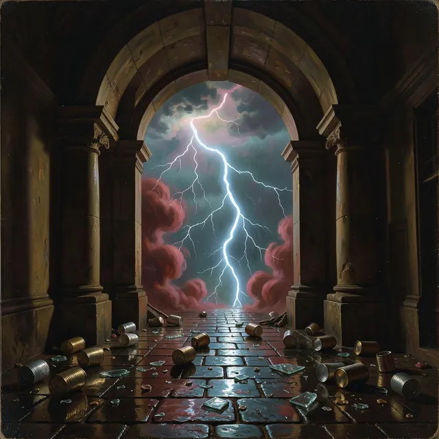 Electric storm we collide – DJ Ferrox, okładka
