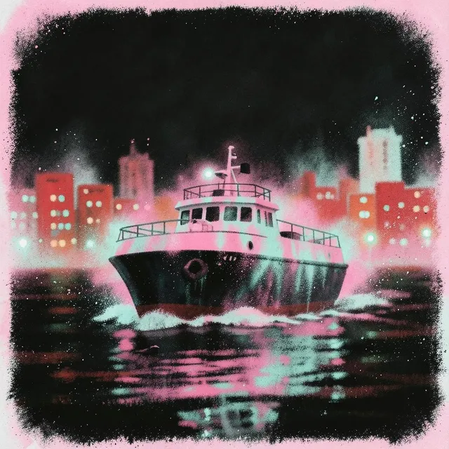 Midnight Serenade for a Stranger – The Neon Ferry, okładka