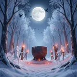 Veil of the Winter Spirits by Young Fracture — Trap Dark cover art on WeavyAudio