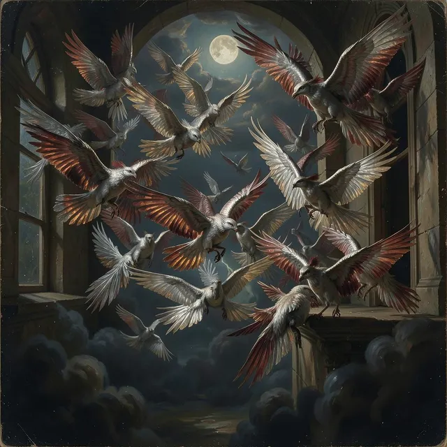 Krwawy rój srebrnych skrzydeł 2 by Gwiazdki i Księżyc — Pop Mellow cover art on WeavyAudio