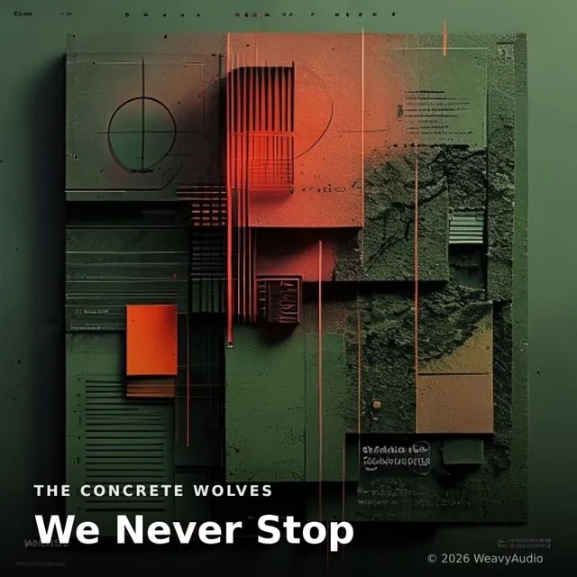 We Never Stop – The Concrete Wolves, okładka