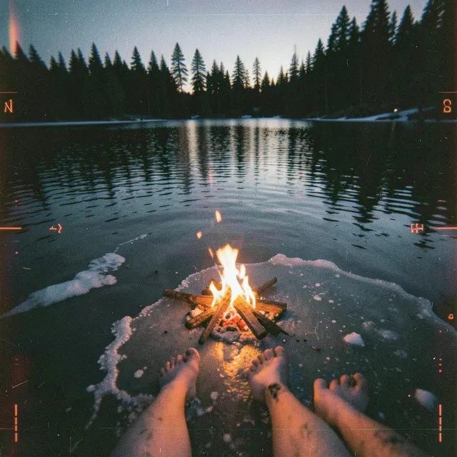 Fires on the lake, two shadows on the shore 2 – Elin & Fjorde, okładka