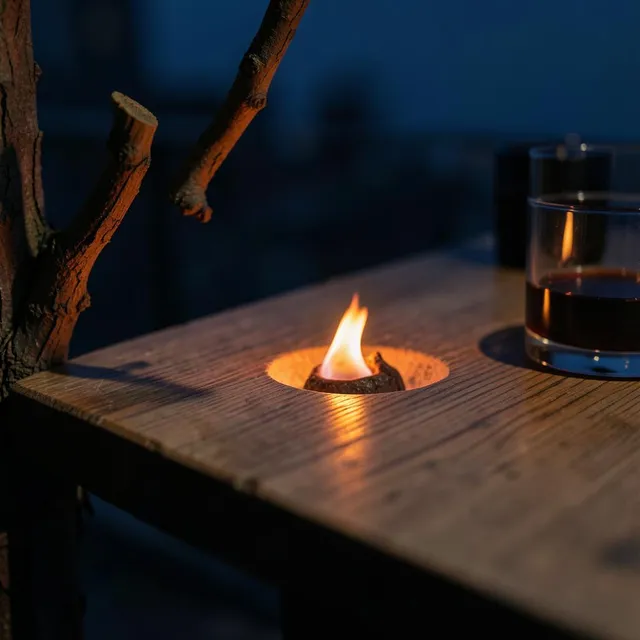 Night Terrace 17 – Ember & Oak, okładka