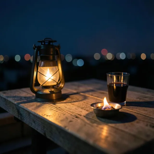Night Terrace 8 – Ember & Oak, okładka