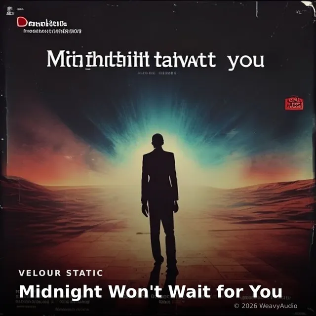 Midnight Won't Wait for You – Velour Static, okładka