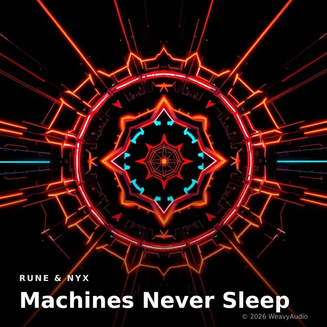 Machines Never Sleep – Rune & Nyx, okładka