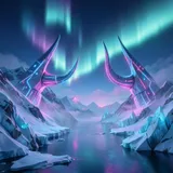Neon Saga of the North Void 2 by Golden Mirage — Nordic Bass Dark cover art on WeavyAudio