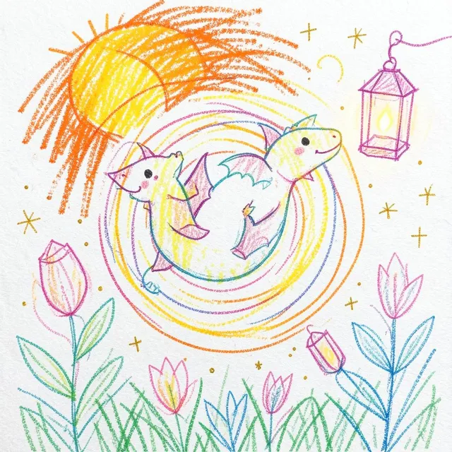 Twirling in the Fading Light – Pocket Dragons, okładka