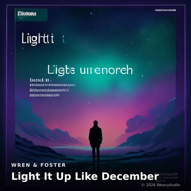 Light It Up Like December – Wren & Foster, okładka