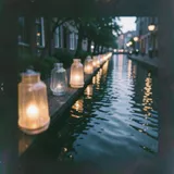 Glass Lanterns on Namiki by Tokyo Glass Society — Asian Jazz Lounge Mellow cover art on WeavyAudio
