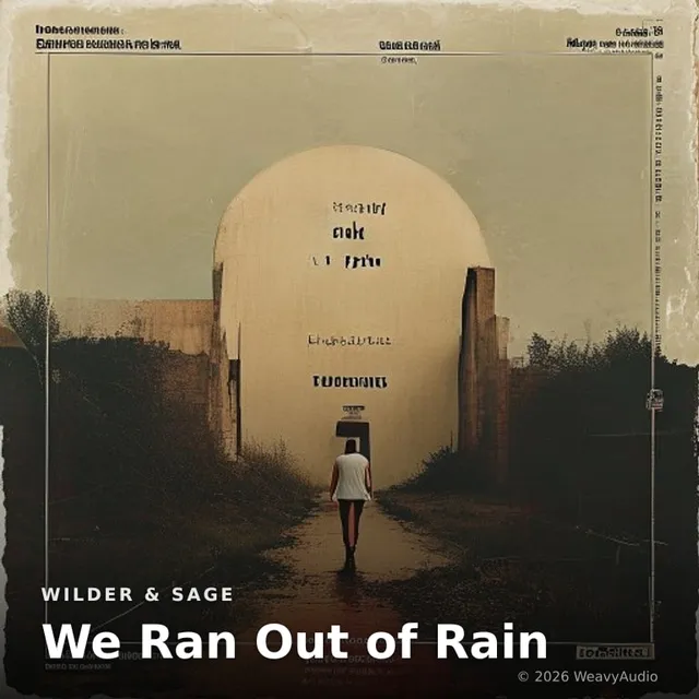 We Ran Out of Rain – Wilder & Sage, okładka