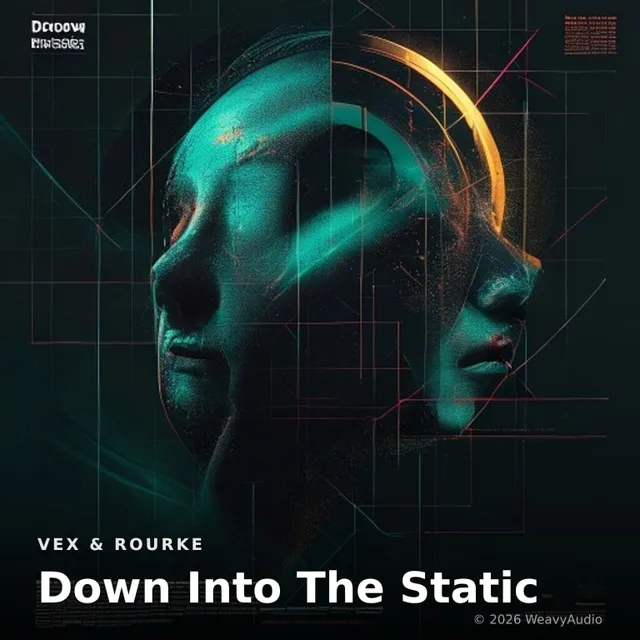 Down Into The Static – Vex & Rourke, okładka