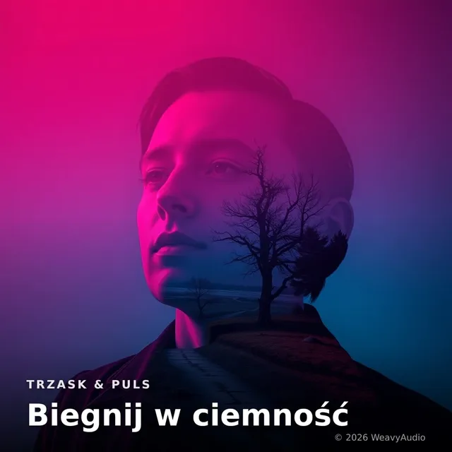 Biegnij w ciemność – Trzask & Puls, okładka