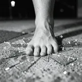 Bare Feet on Broken Glass by Jax & Lumi — House Uplifting cover art on WeavyAudio