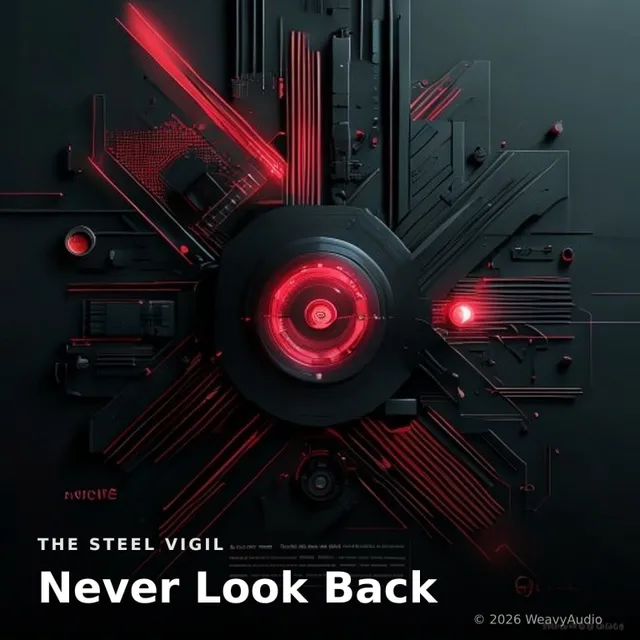 Never Look Back – The Steel Vigil, okładka